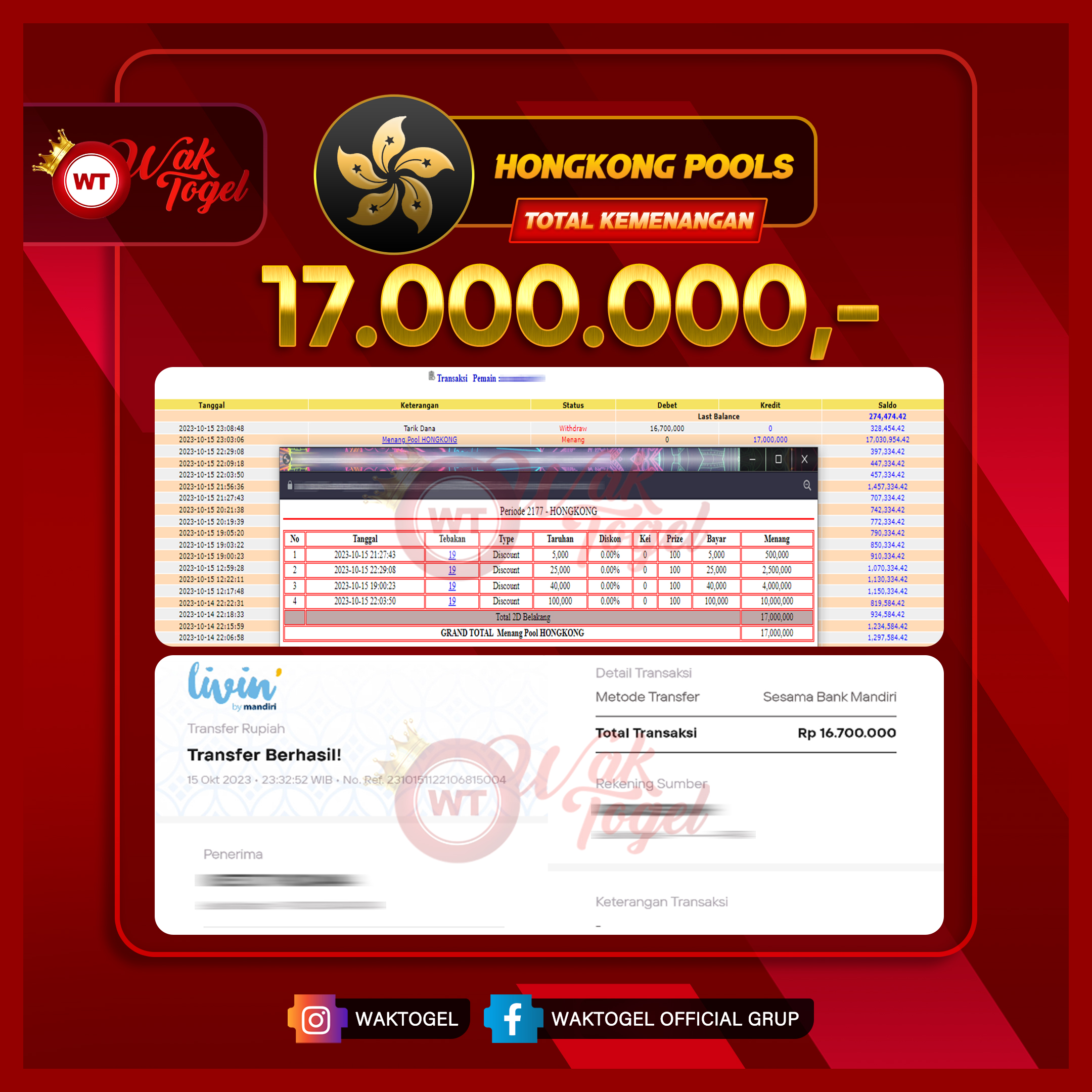 BUKTI PEMBAYARAN HONGKONG WAKTOGEL
