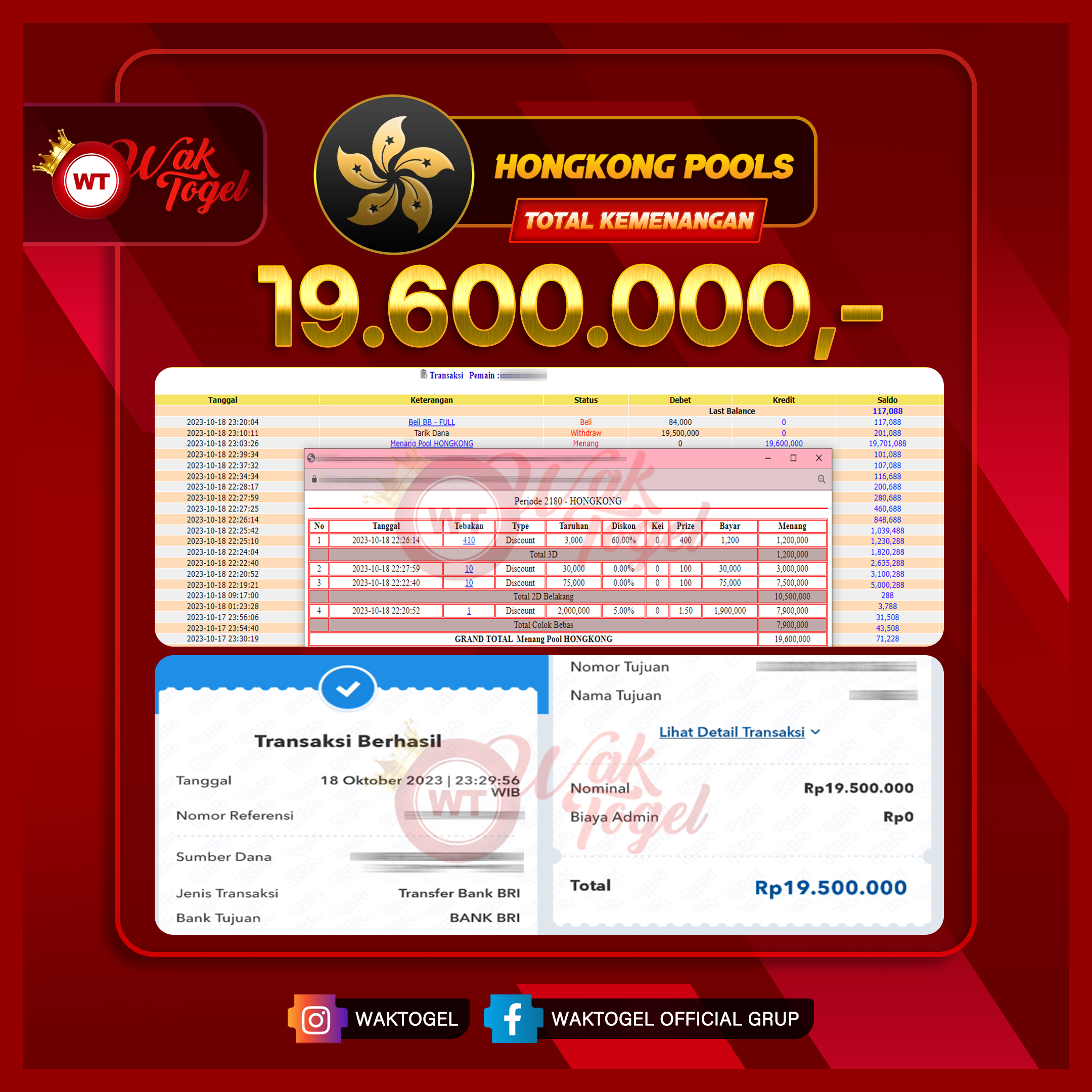 BUKTI PEMBAYARAN HONGKONG WAKTOGEL