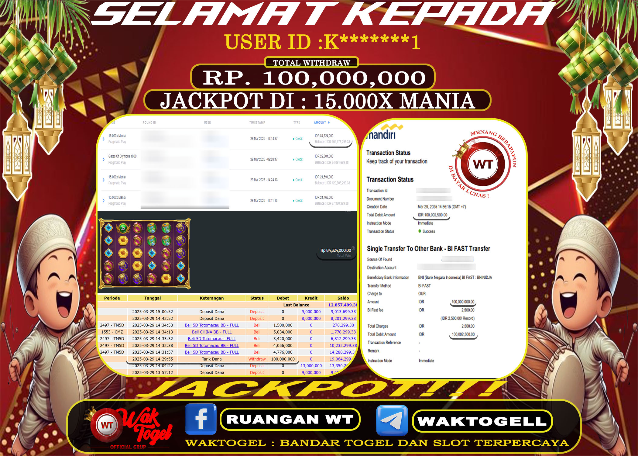 BUKTI PEMBAYARAN SLOT WAKTOGEL