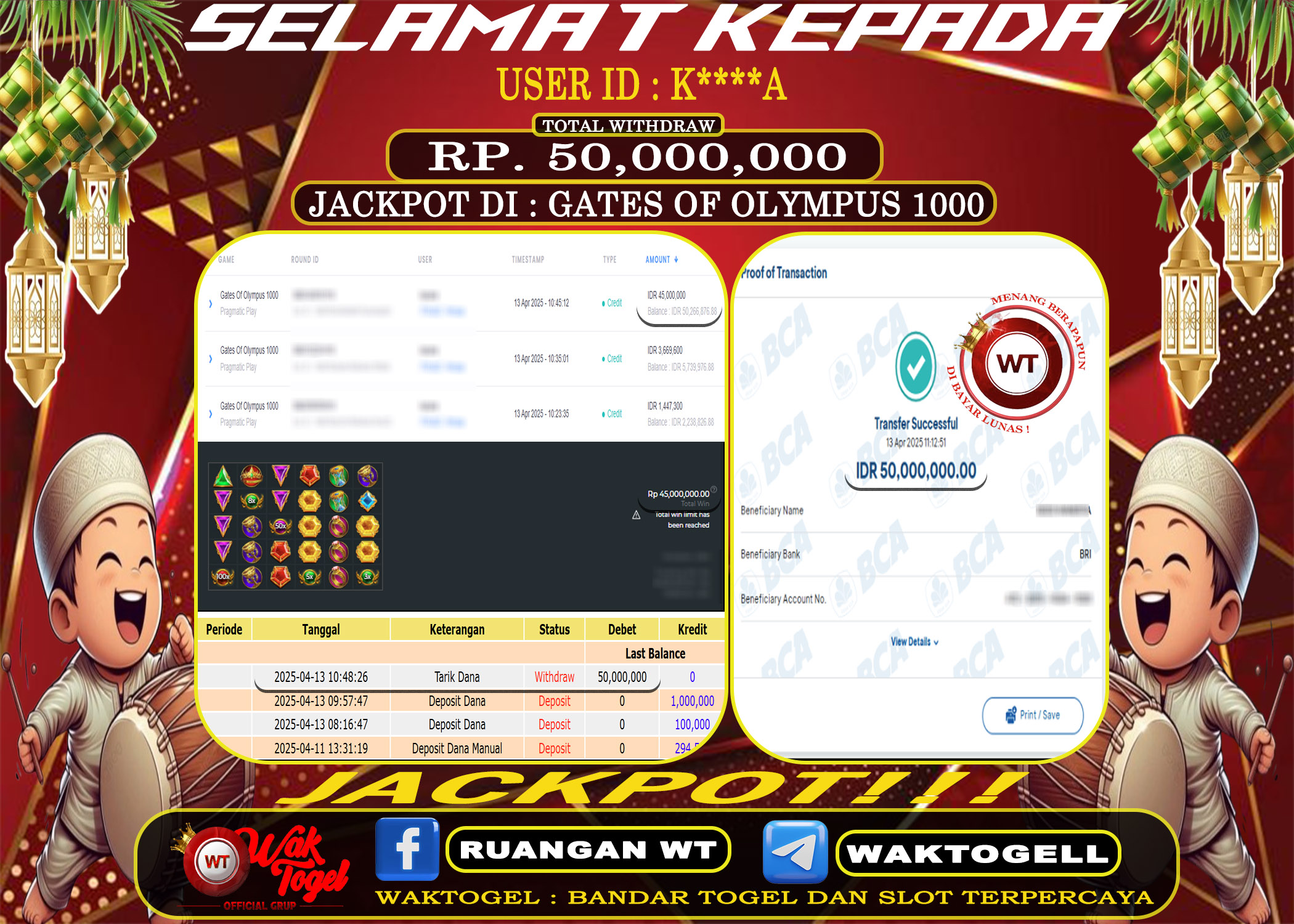 BUKTI PEMBAYARAN SLOT WAKTOGEL