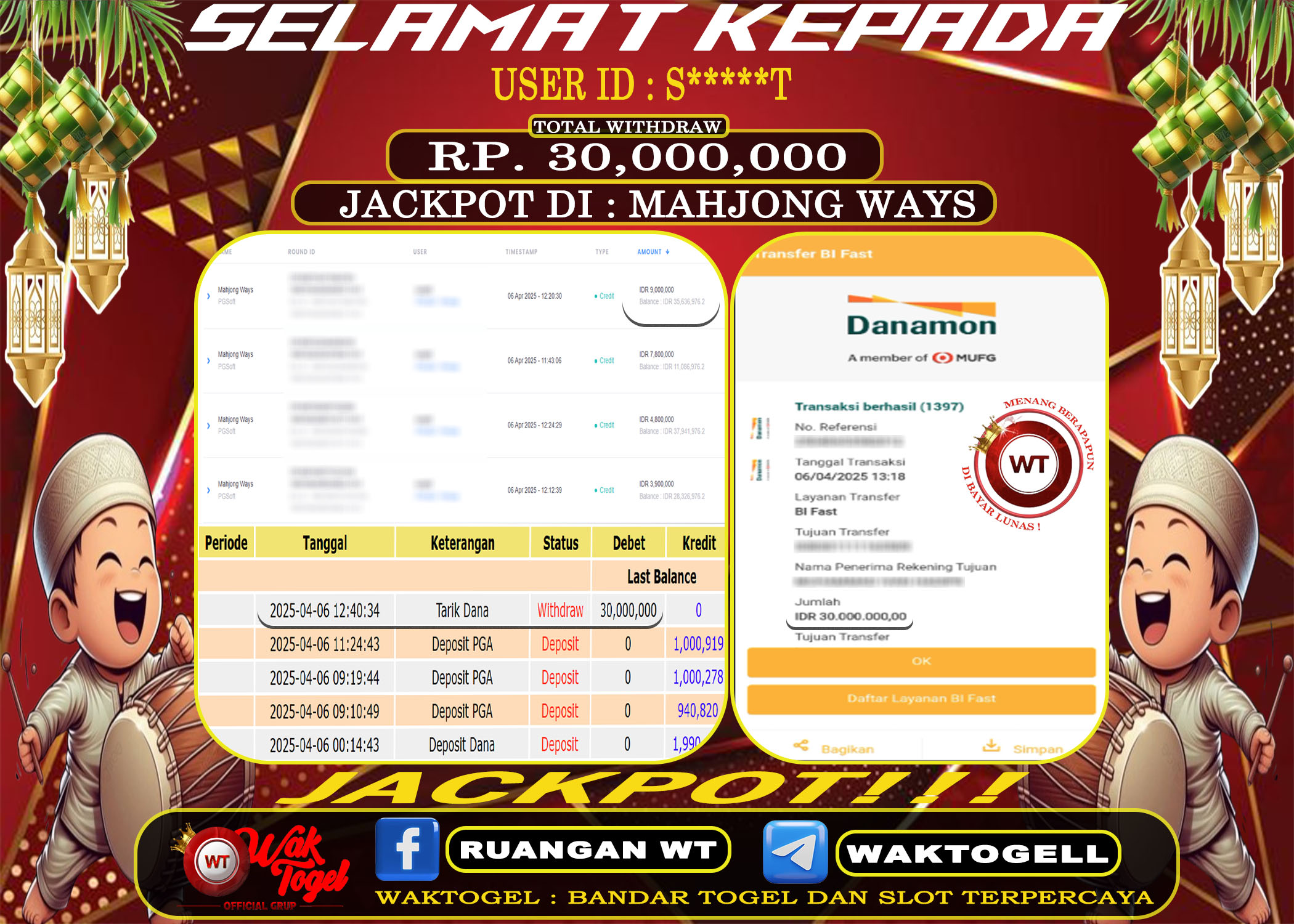 BUKTI PEMBAYARAN SLOT WAKTOGEL