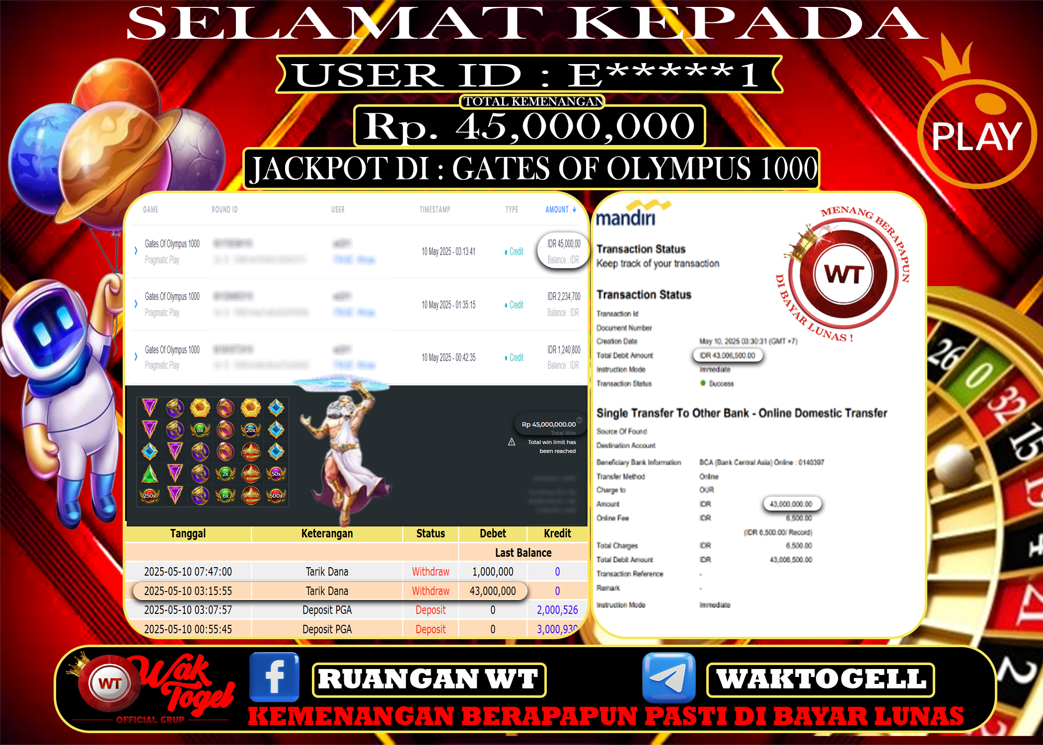 BUKTI PEMBAYARAN SLOT WAKTOGEL