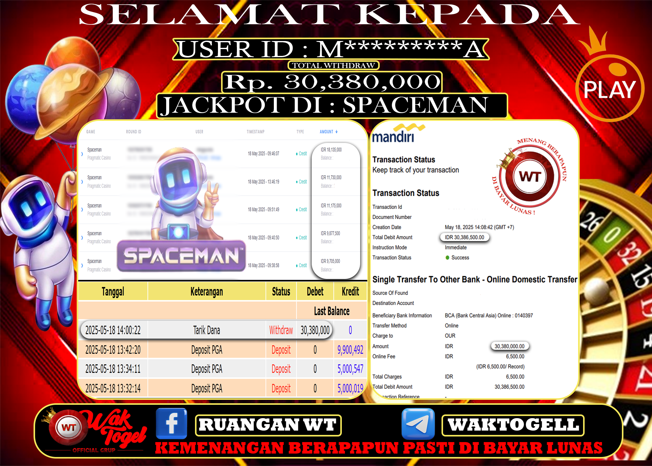 BUKTI PEMBAYARAN SLOT WAKTOGEL