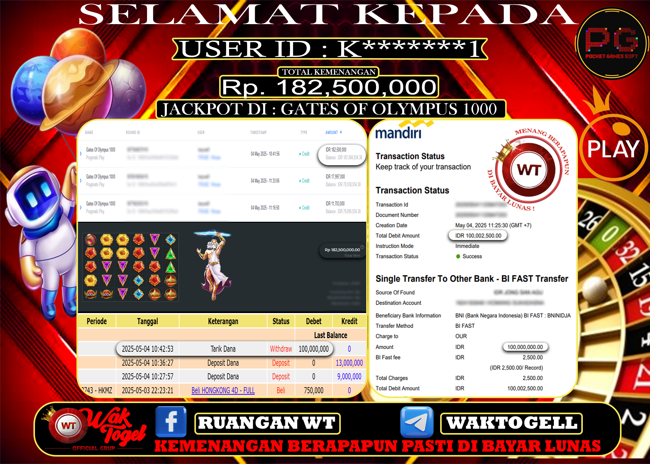 BUKTI PEMBAYARAN SLOT WAKTOGEL