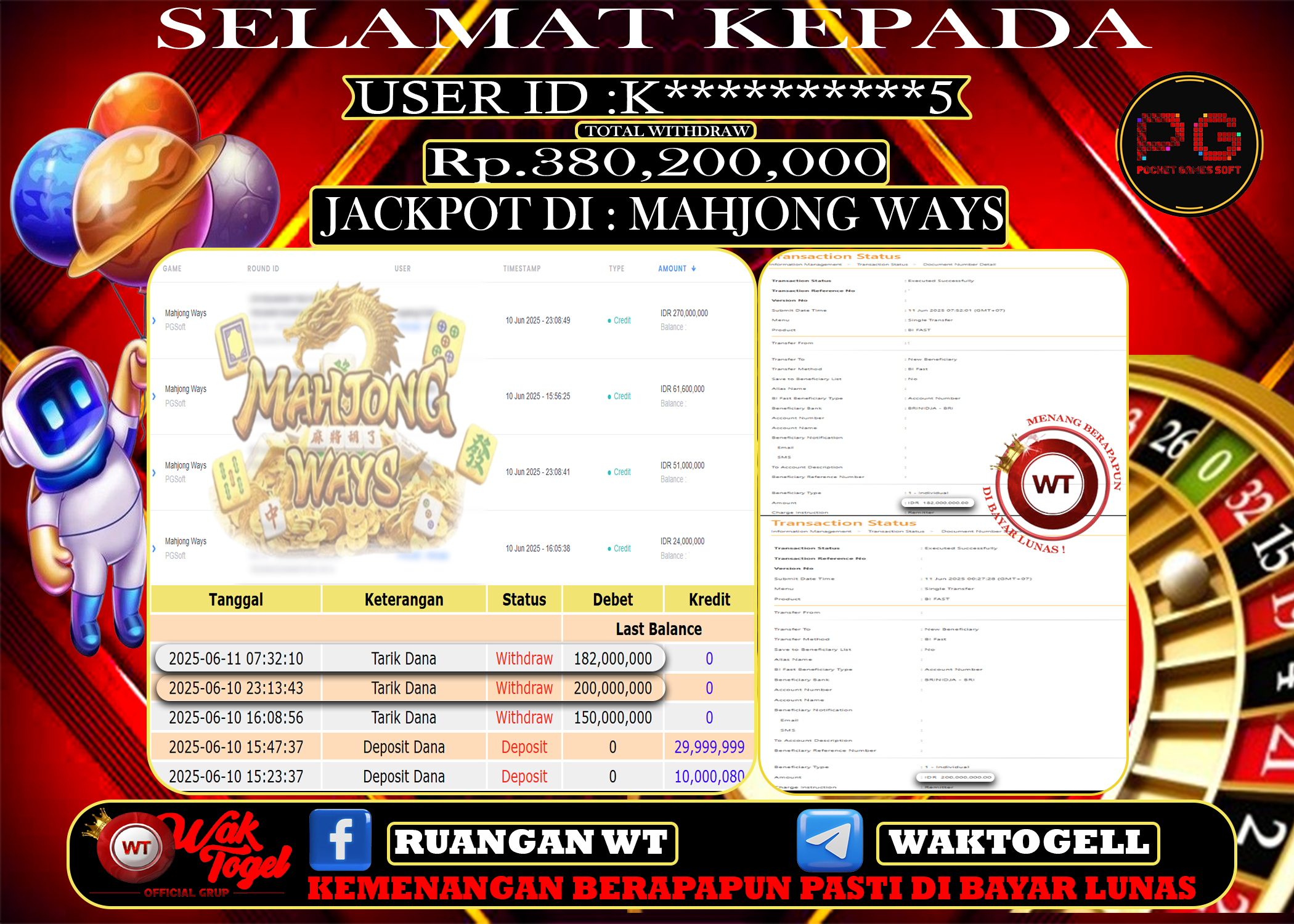 BUKTI PEMBAYARAN SLOT WAKTOGEL