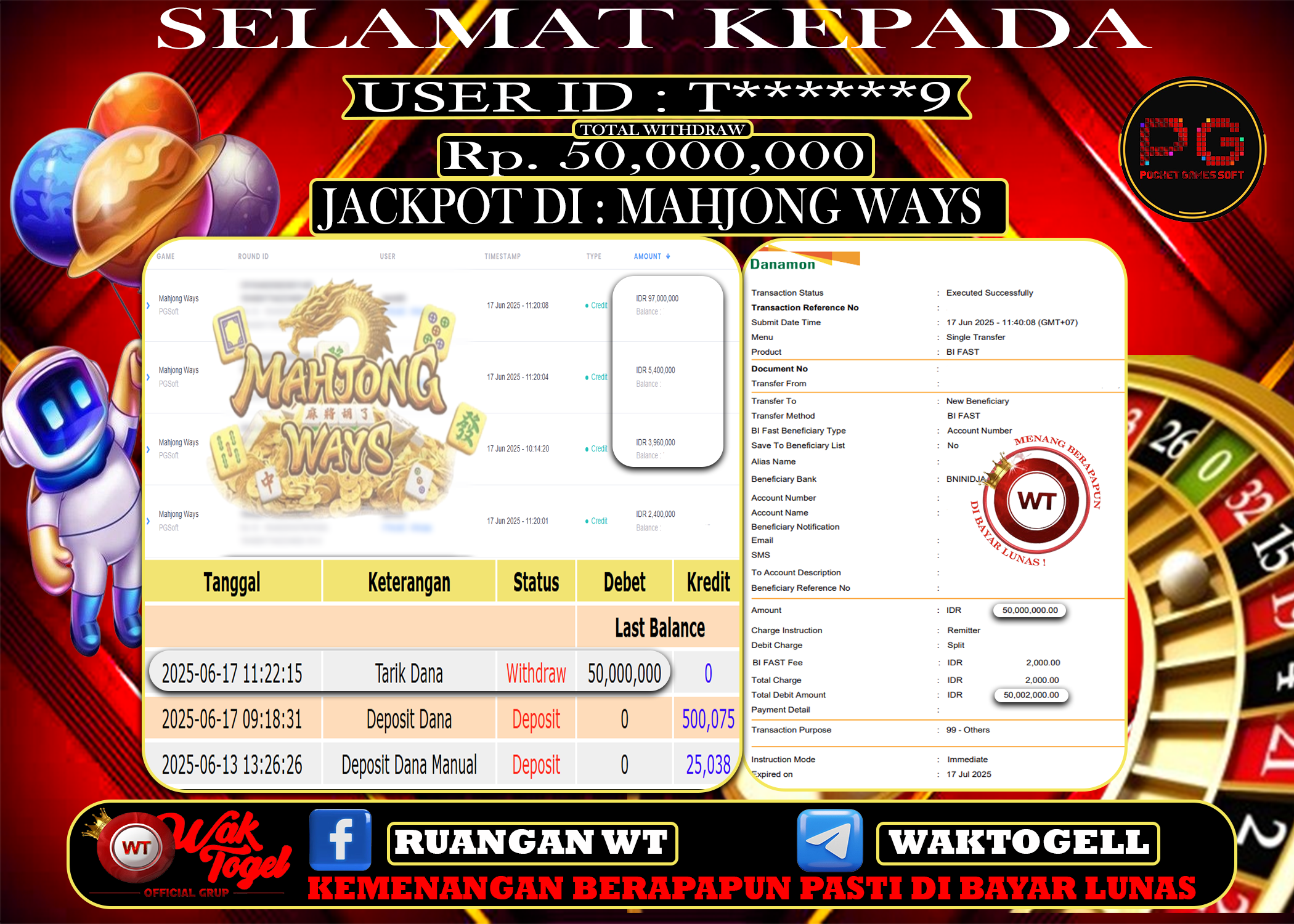 BUKTI PEMBAYARAN SLOT WAKTOGEL