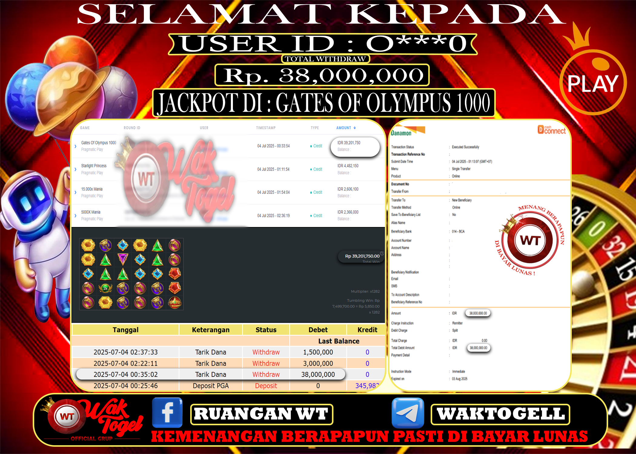 BUKTI PEMBAYARAN SLOT WAKTOGEL