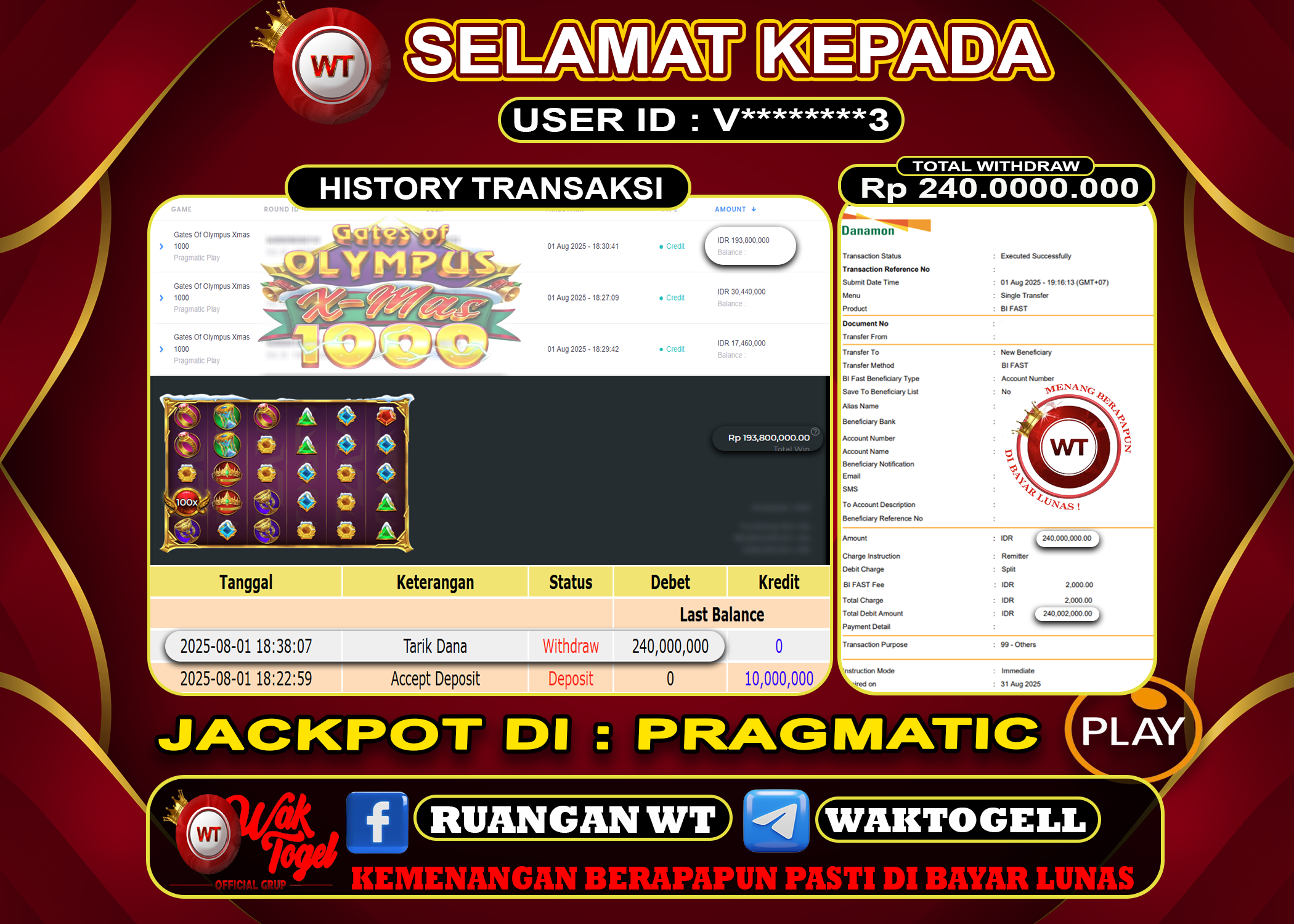 BUKTI PEMBAYARAN SLOT WAKTOGEL