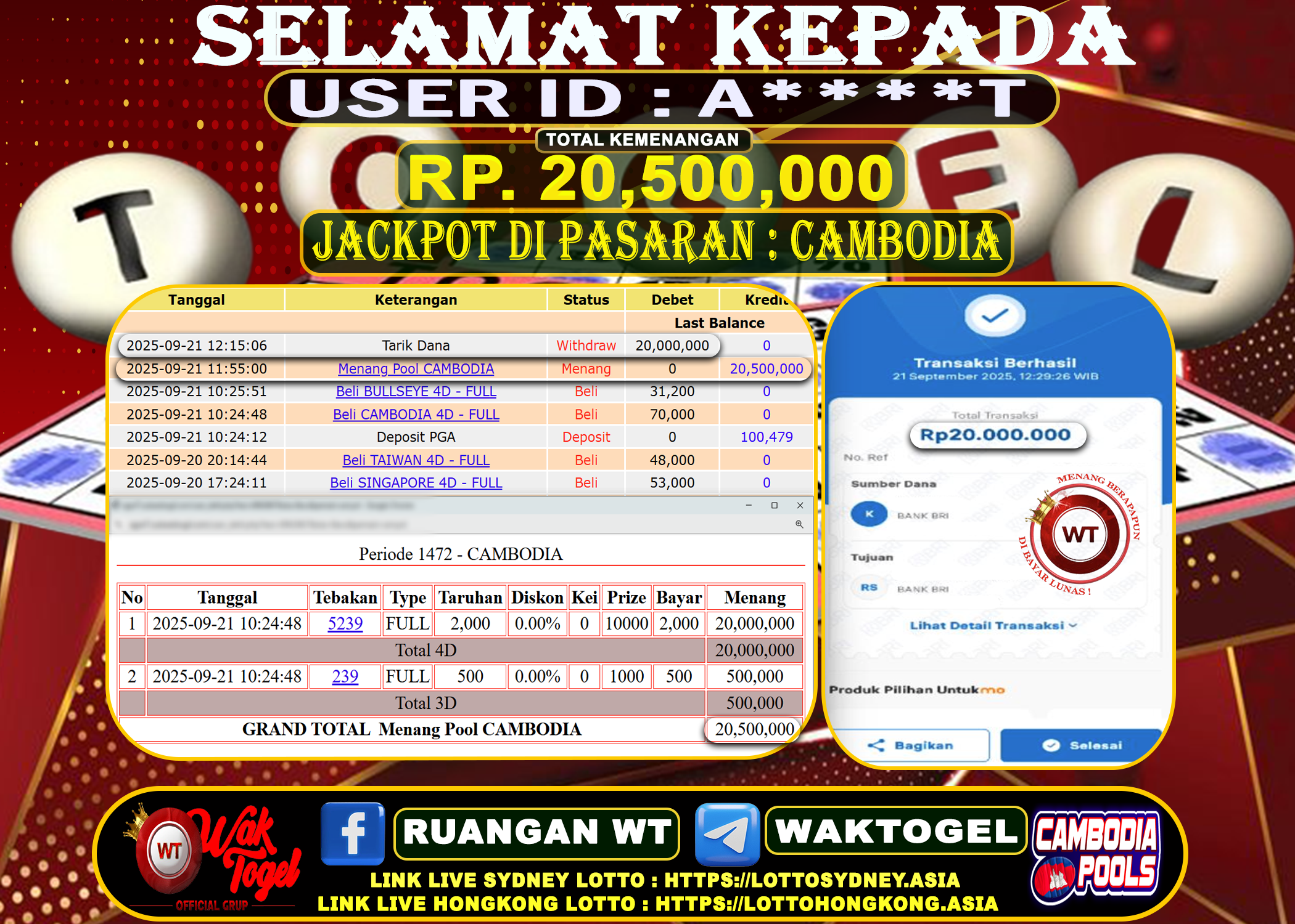 BUKTI PEMBAYARAN CAMBODIA WAKTOGEL
