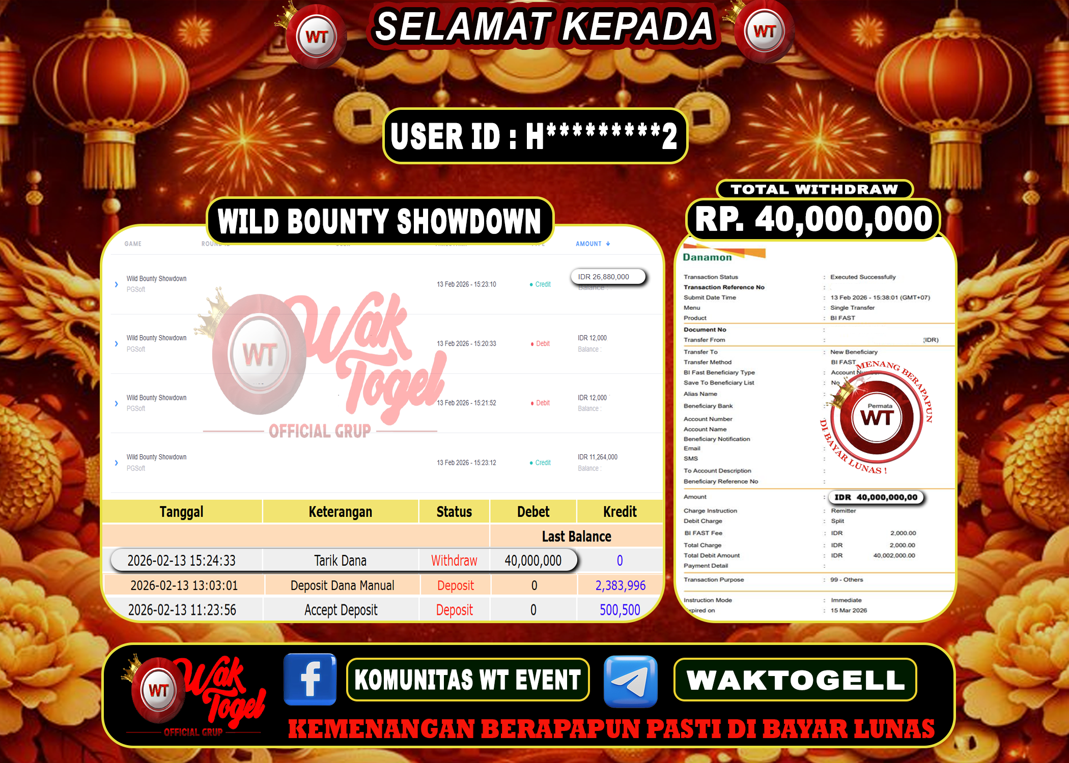BUKTI PEMBAYARAN SLOT WAKTOGEL