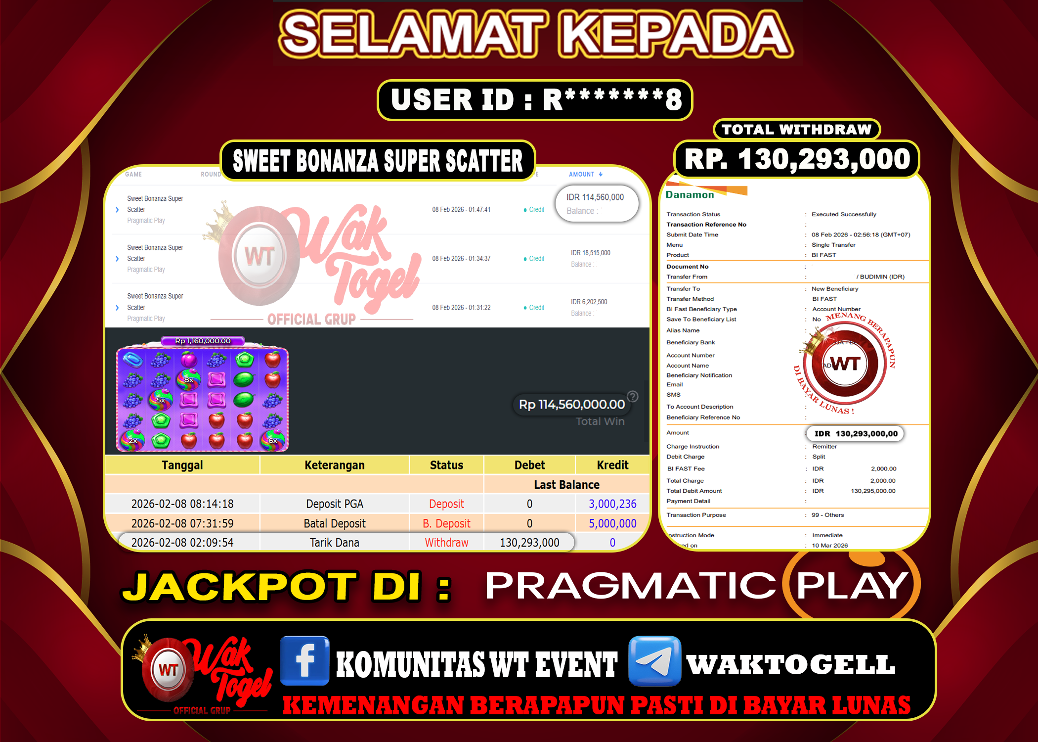 BUKTI PEMBAYARAN SLOT WAKTOGEL