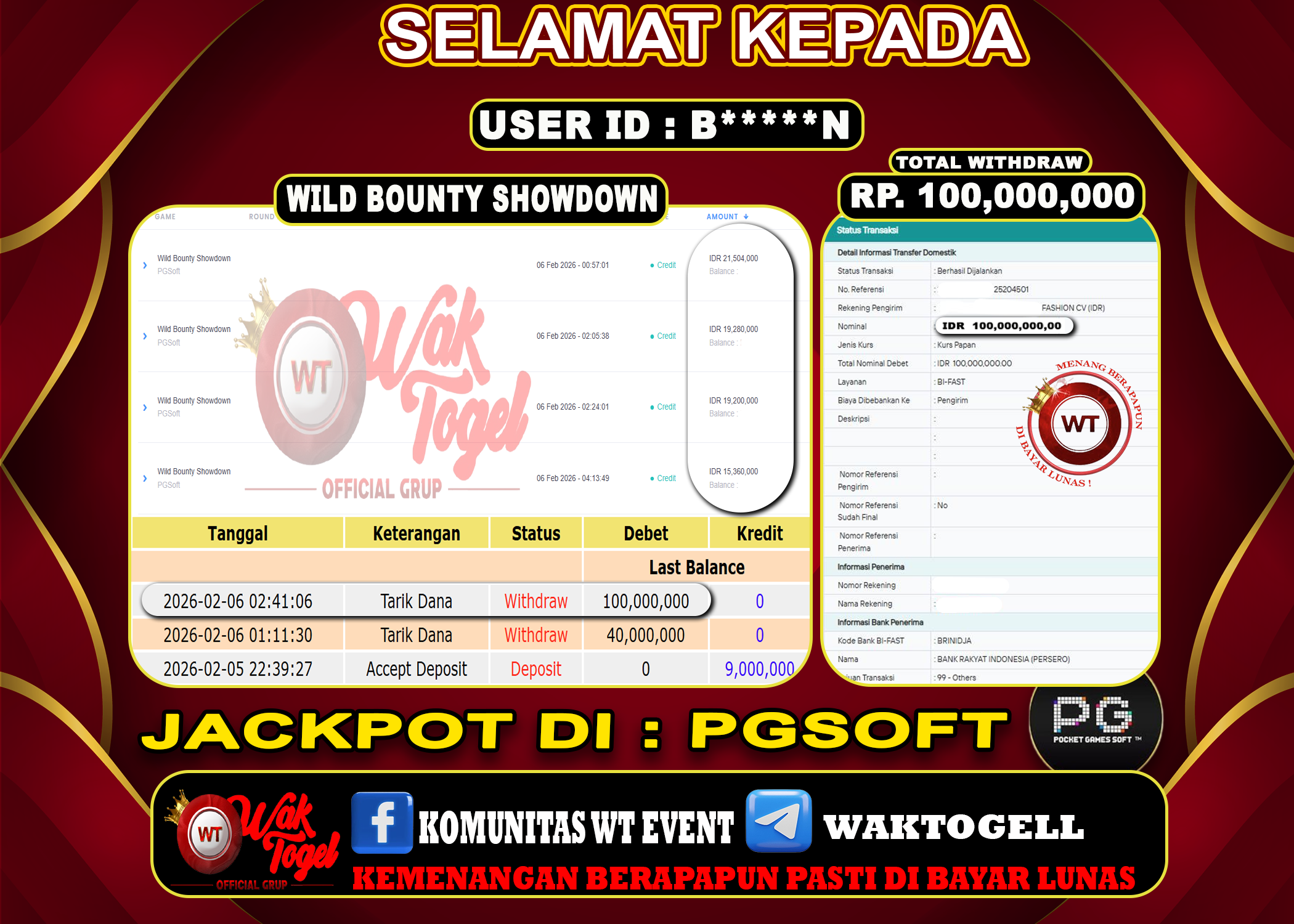 BUKTI PEMBAYARAN SLOT WAKTOGEL