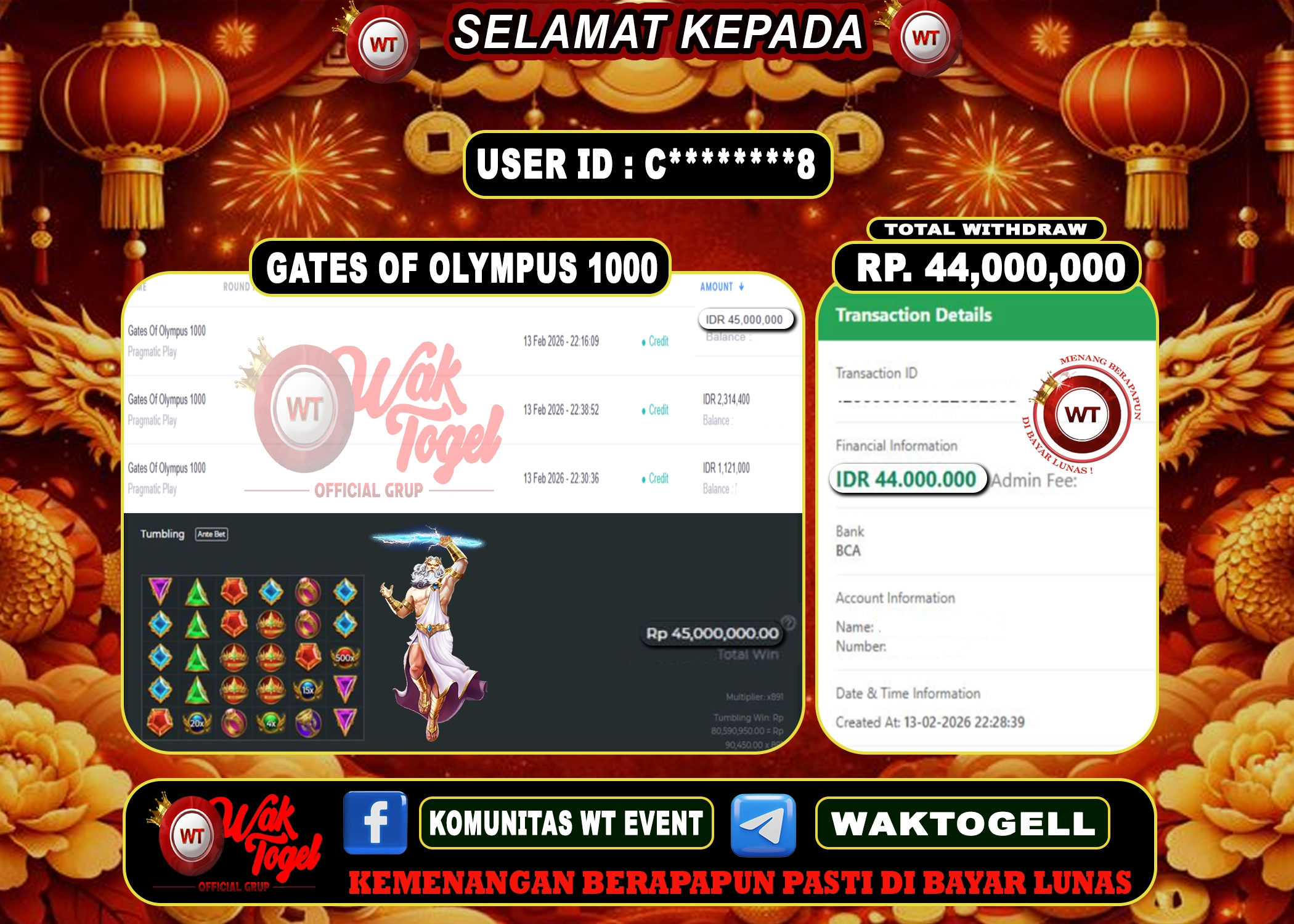 BUKTI PEMBAYARAN SLOT WAKTOGEL