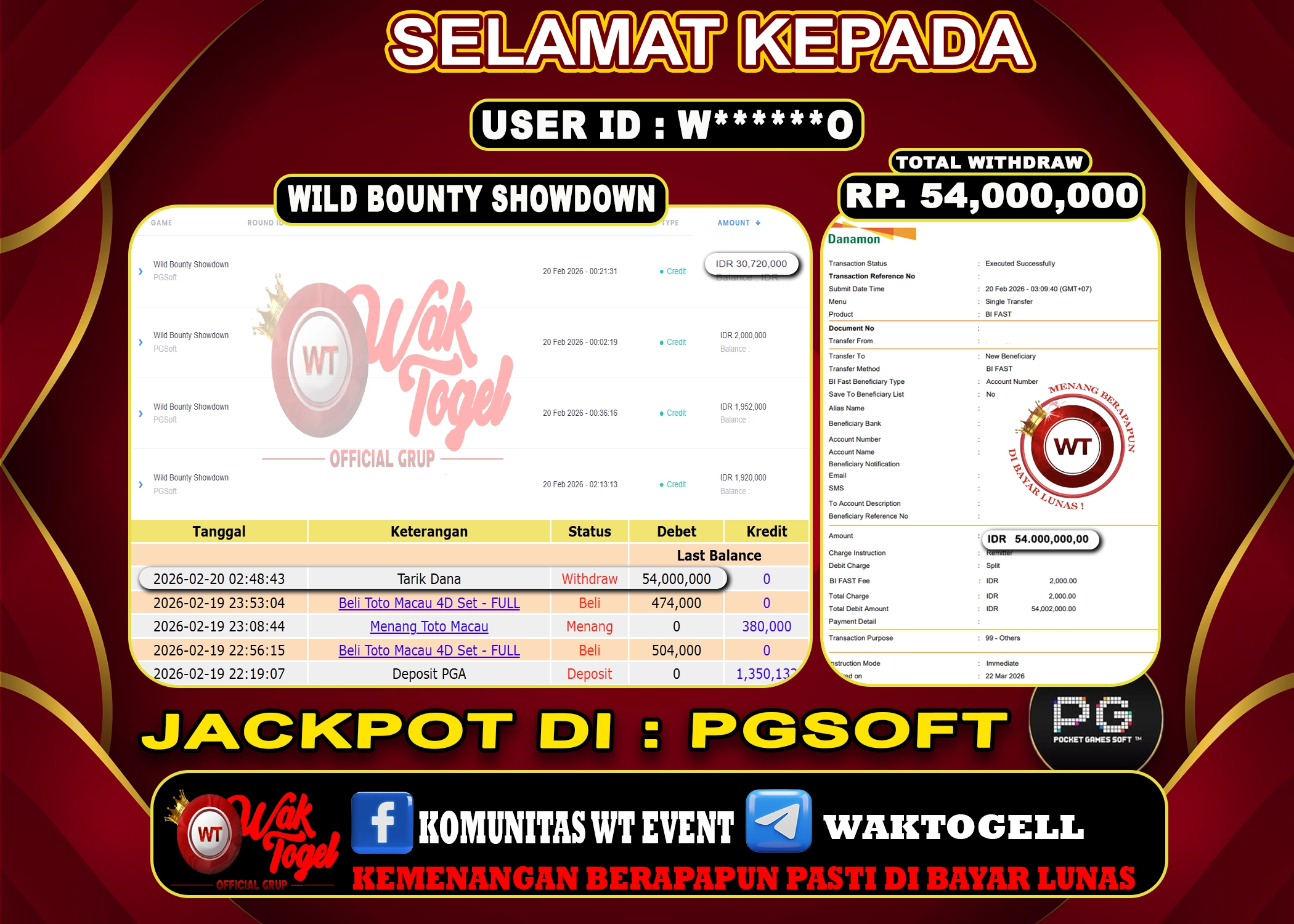 BUKTI PEMBAYARAN SLOT WAKTOGEL